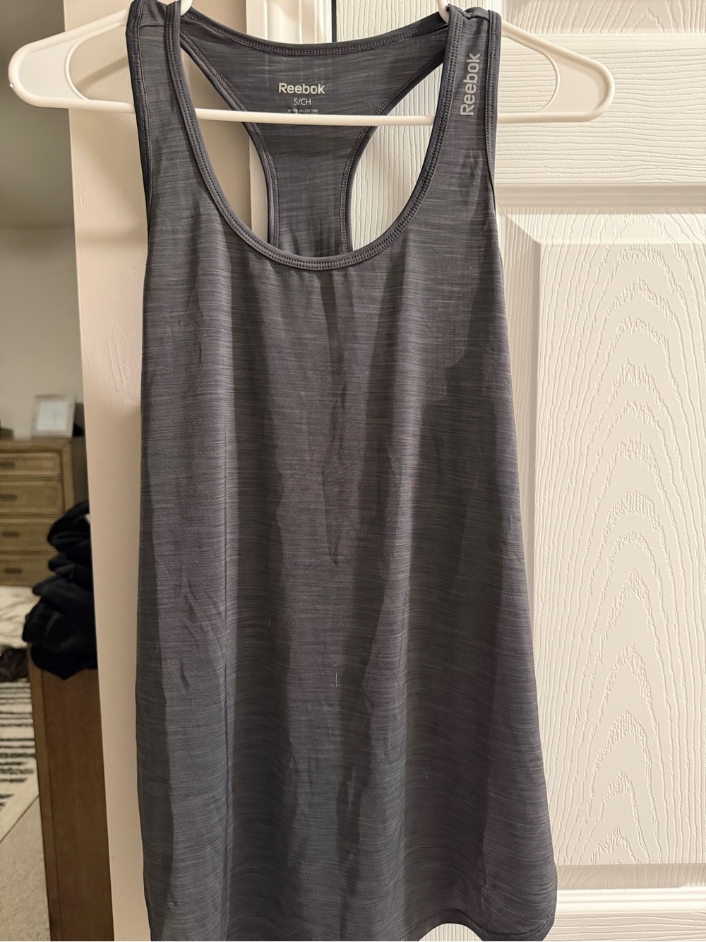 Reebok Dark Gray Racerback Training Tank